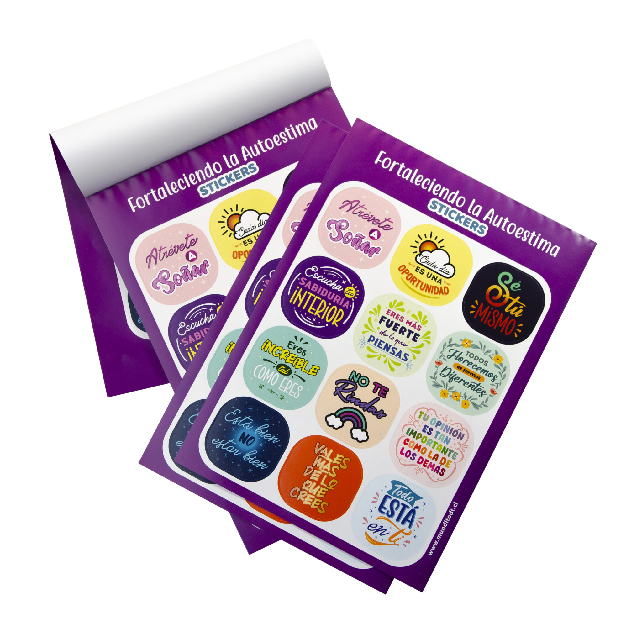 STICKERS DE AUTOESTIMA - Mundito DT | Materiales Terapéuticos