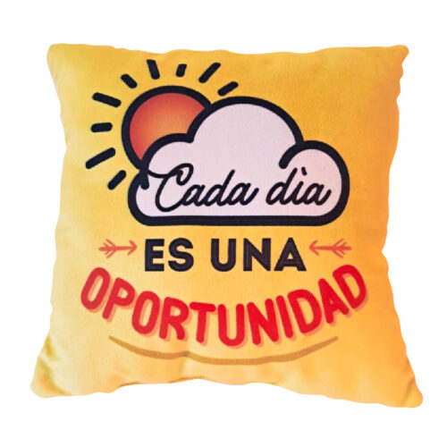 Cojín "Cada día es una Oportunidad"